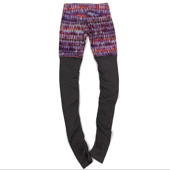 ALO Yoga Bhakti Print Goddess Ribbed Legging Size Small - Picture 4 of 11